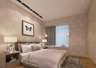 Влагоизолирующие рельефные виниловые обои розовый узор рифления для спальни