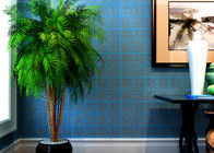 Высокий диапазон синее позолоченное тиснение нетканые материалы бумага современного покрытия стен для гостиной