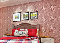Розовая Мауве живущая комната 3Д самонаводит обои с технологией шариков Скаттер, современным стилем