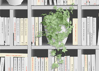 Зеленые растения и книги печатая домой стиль обоев 3Д современный сжатый для кофейни