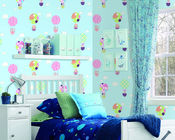 Обои дизайна Катоон цвета китайского пинка Валльковеринг комнаты детей интерьера фабрики голубые