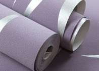 Элегантная пурпурная съемная бумага стены, заволакивание стены гостиницы современное