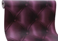 Обои европейского влияния 3D обоев кожи типа роскошного современные пурпуровые